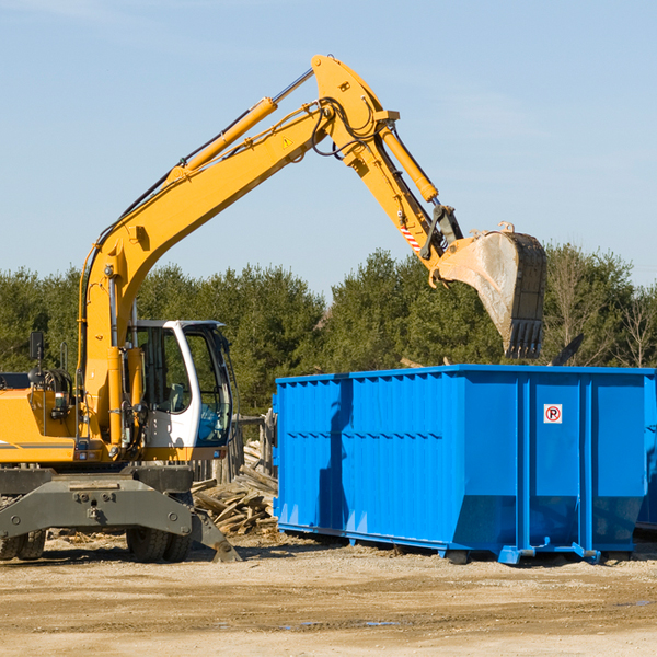 are there any restrictions on where a residential dumpster can be placed in Grayhawk MO